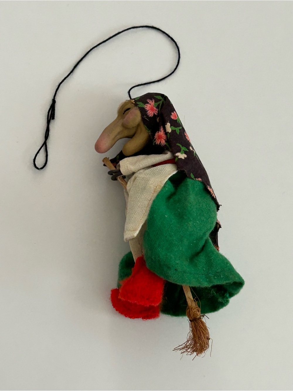 Vintage 1970's Norwegian Kitchen Witch
Hanging
Good Luck Charm
Doll
Cottage
Gift